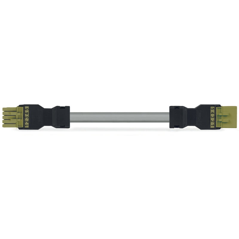 WAGO - Konfektionierte Leitung für steckbare Gebäudeinstallation konfekt.Verbindungsleitung 891-8995/005-505 Eca,Buchse Stecker