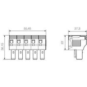 Weidmüller - Zubehör/Ersatzteile für Industriesteckverbinder Steckverbinder PTS 4 Push In − 10 Stück