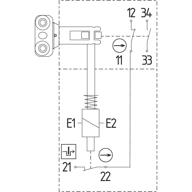 Schmersal - Positionsschalter mit Zuhaltung Türverriegelung TZFS24VDC − 1 Stück