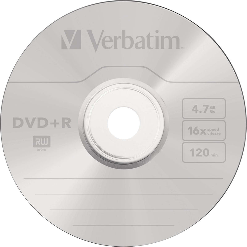 Verbatim - Speichermedium digital DVD+R 4.7GB/120Min/16x 43498 (VE10) Cakebox (10 Disc)