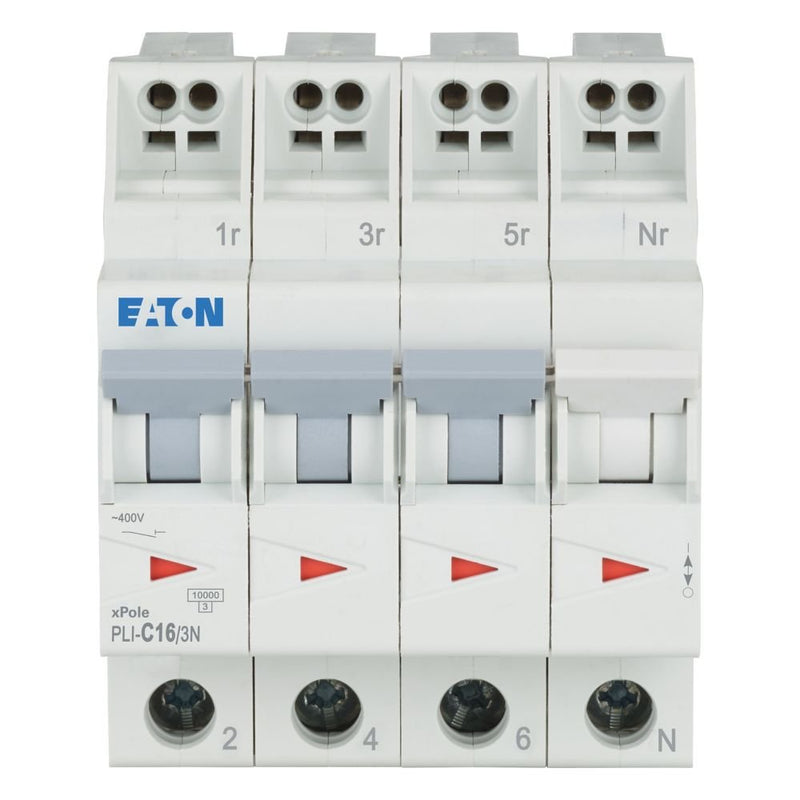 Eaton - Leitungsschutzschalter PLI-C16/3N C 16A, 3p+N Steckkl