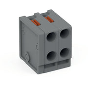 WAGO GmbH & Co. KG - Leiterplattenklemme 2-Leiter-Federleiste 252-302 PUSH WIRE,grau − 100 Stück