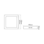 Nobile - Decken-/Wandleuchte LED-Aufbau-Panel 1561241012 830, dim