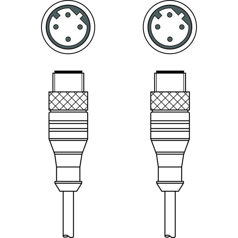 Leuze - Konfektioniertes Sensor-Aktor-Kabel Verbindungsleitung KSSETM124AM124AP7050 − 1 Stück