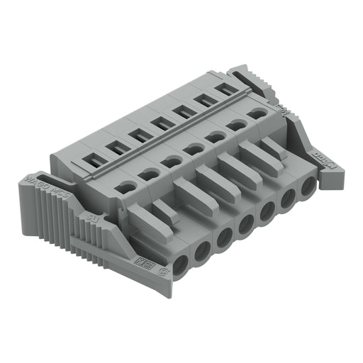 WAGO - Kabelsteckverbinder für Leiterplattensteckverbinder 1-Leiter-Federleiste 231-107/037-000 CAGECLAMP,2,5 mm²,gr − 50 Stück