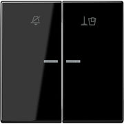Jung - Abdeckung/Bedienelement für Installationsschalterprogramme Hotelwippe Innenstelle LS RU KO5 M SW n.stören,Zimmer aufr