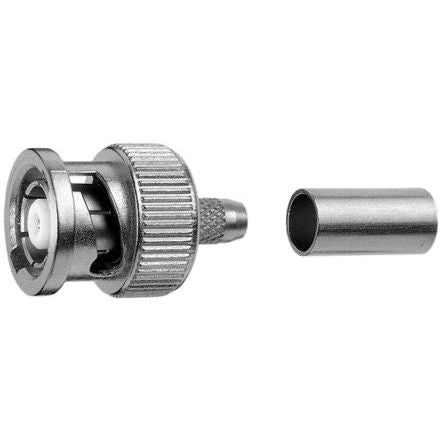Telegärtner - Koax-Steckverbinder R-BNC-Stecker Reverse cr 100023361 G1 (RG58C/U) − 5 Stück