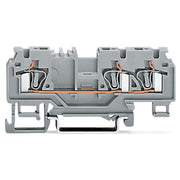 WAGO - Durchgangs-Reihenklemme 3-Leiter-Durchgangsklemme 880-681/999-940 4mm² − 100 Stück