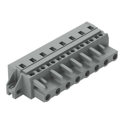 WAGO - Kabelsteckverbinder für Leiterplattensteckverbinder 1-Leiter-Federleiste 231-208/027-000 CAGECLAMP,2,5 mm²,gr − 25 Stück