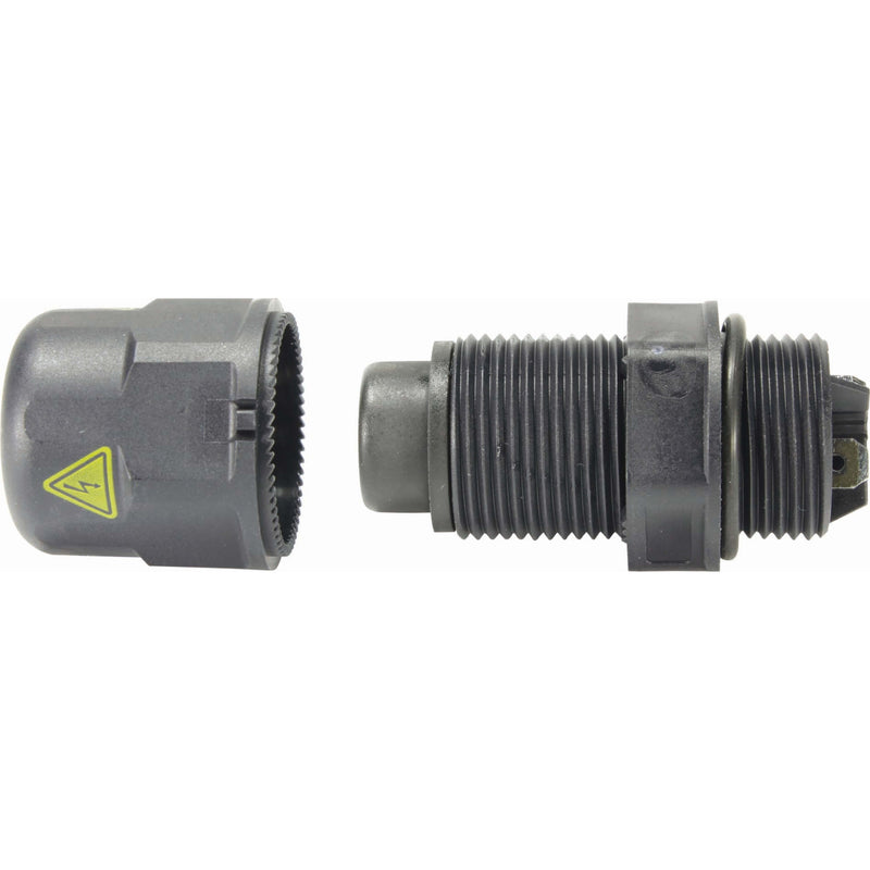 Harting - Geräteanschluss für steckbare Gebäudeinstallation Wanddurchführung 21011303013 3p,Pg 13,5 RAL9005 − 10 Stück