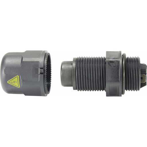 Harting - Geräteanschluss für steckbare Gebäudeinstallation Wanddurchführung 21011303013 3p,Pg 13,5 RAL9005 − 10 Stück