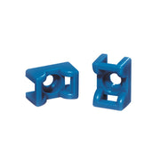 HellermannTyton - Befestigungssockel und -element für Kabelbinder Befestigungssockel KR6G5 E/TFE BU 100 blau − 100 Stück