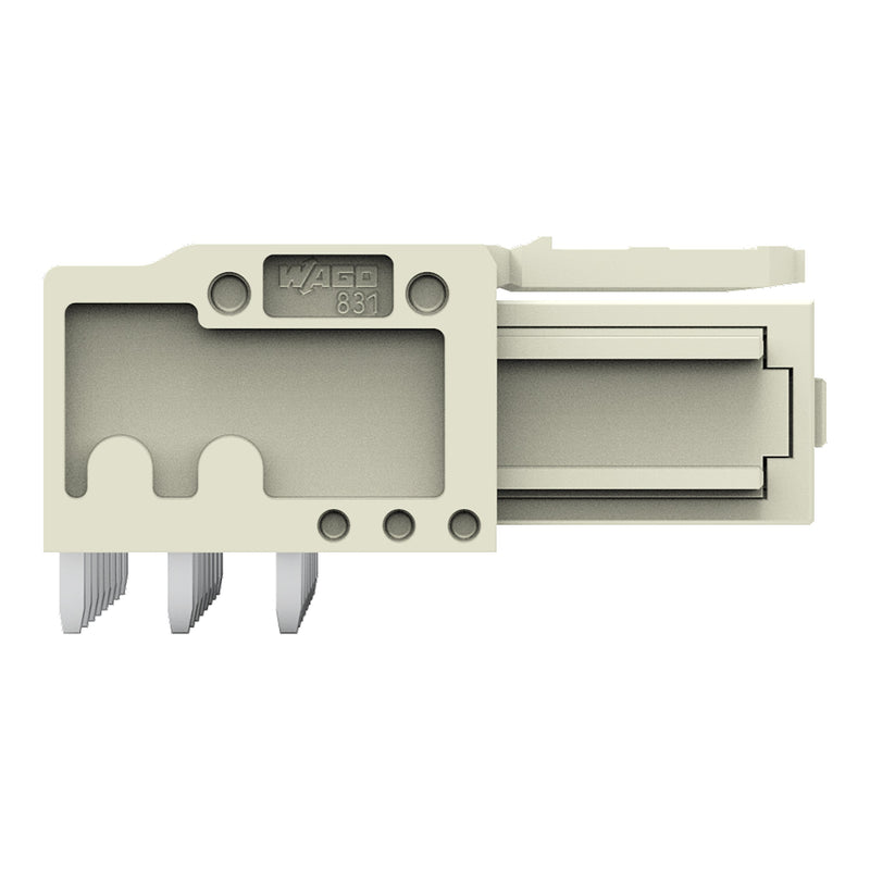 WAGO GmbH & Co. KG - Leiterplattensteckverbinder THTFederleiste abgewinkelt 831-3528 Maß 7,62mm,lgr − 12 Stück