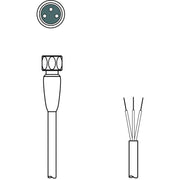 Leuze - Konfektioniertes Sensor-Aktor-Kabel Anschlussleitung KD U-M8-3A-#50149846