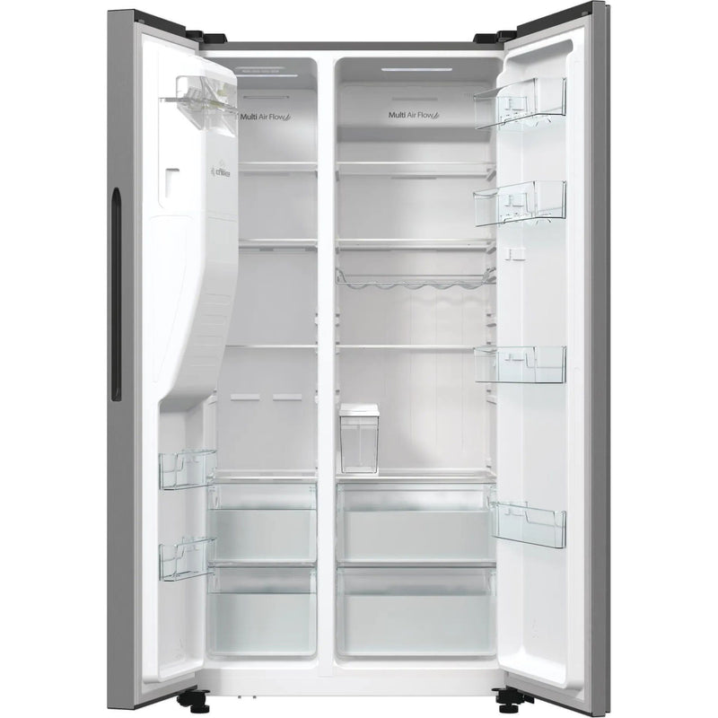 Hisense - Kühl-/Gefrierkombination Kühl/Gefrierkombi SbS RS5P535NTCE steel look