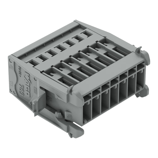 WAGO - Ein- und mehrpolige Klemmenleiste 1-Leiter-Stiftleiste 769-607/005-000 CAGECLAMP,4mm²,gr − 25 Stück