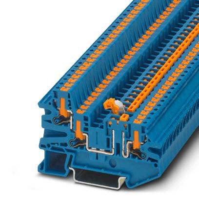 Phoenix Contact - Trenn- und Messtrenn-Reihenklemme Messertrennklemme PTV 2,5-TWIN-MT BU − 50 Stück
