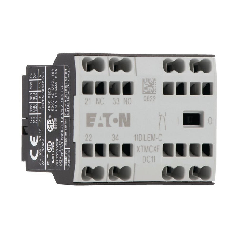 Eaton - Hilfsschalterblock Zub.Leistungsschütz 11DILEM-C mit Federzugklemme − 5 Stück