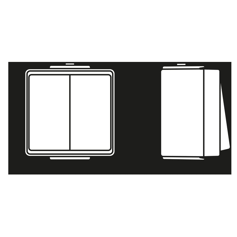 Jung - Jalousieschalter/-taster Jalousie-Wippschalter ws 639 VW 10AX 250V Tas.1-pol