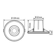 ESYLUX - Bussystem-Bewegungsmelder Decken-Präsenzmelder PD-FLAT #EP10423239