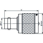 Telegärtner - Koax-Kupplung Adapter 100023666 273/U − 5 Stück