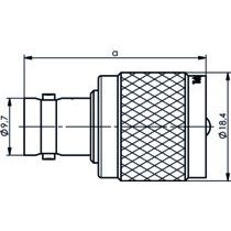 Telegärtner - Koax-Kupplung Adapter 100023666 273/U − 5 Stück