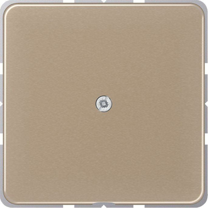 Jung - Einsatz/Abdeckung für Kommunikationstechnik Leitungsauslass gold brz CD 590 A GB mit Zugentlastung