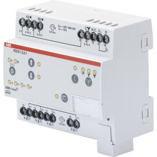 ABB Stotz S&J - Bussystem-Heizungsaktor Fan Coil Controller FCC/S1.3.2.1 3x0-10V man.REG