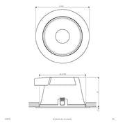 EVN Lichttechnik - Decken-/Wandleuchte LED-Einbauleuchte IP54 L54180125 3000K, 4000K, 5700K