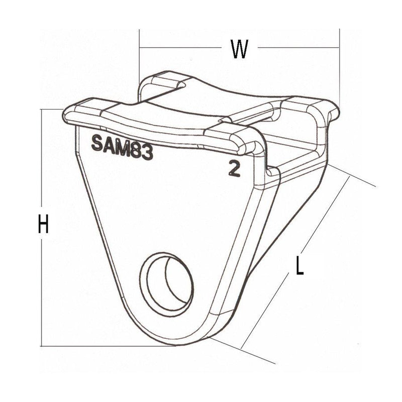 HellermannTyton - Befestigungssockel und -element für Kabelbinder Kabelhalter SAM83 − 500 Stück