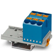 Phoenix Contact - Durchgangs-Reihenklemme Verteilerblock PTFIX 6X10/S-NS35 BU − 10 Stück