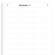 Weidmüller - Kennzeichnungsmaterial Gerätemarkierer LM MT300 56X22 WS − 10 Stück