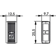 Telegärtner - Zubehör/Ersatzteile für LWL-Technik STX SC-D-Verbindungsklamme 100000882 schwarz − 10 Stück