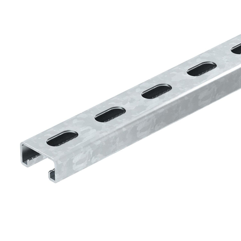 OBO Bettermann - Stiel/Profilschiene Profilschiene MS4121P3000FS gelocht,Schlw. 22mm − 3 Meter