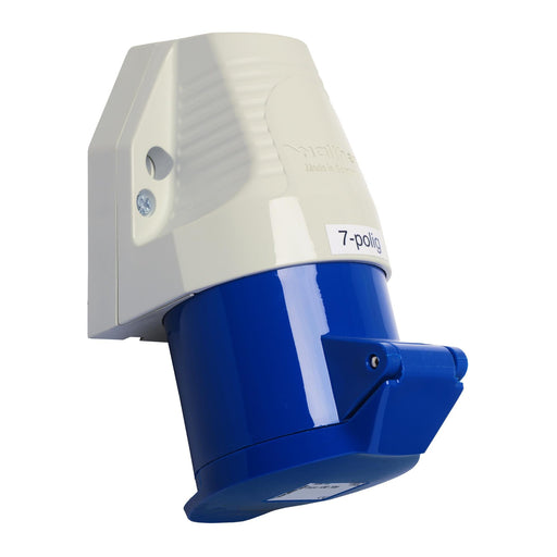 Walther Werke - CEE-Steckdose (IEC 60309) Wandsteckdose 32A 130709 7P 230V 9h IP44