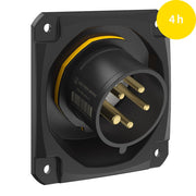 Walther Werke - CEE-Gerätestecker (IEC 60309) CEE NEO Anbaugerätestecker FW712504CC schräg 16A5P 4h IP54