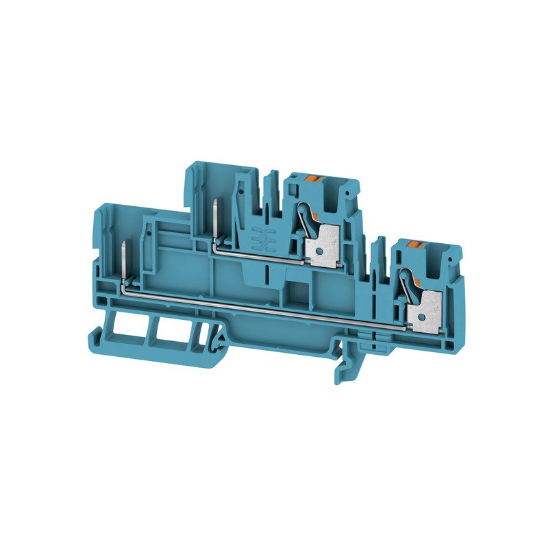 Weidmüller - Durchgangs-Reihenklemme Klemme APGTB 4 2T 4C/2 BL PUSH IN, 4 mm² − 50 Stück