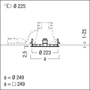 Zumtobel - Mechanisches Zubehör/Ersatzteile für Leuchten Installationsring CAR EVO L R1 RING SM