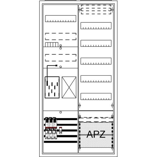 Striebel&John - Zähler-Komplettschrank Komplettschrank BA27LB4 APBKE-IA271Z1R1V5A2