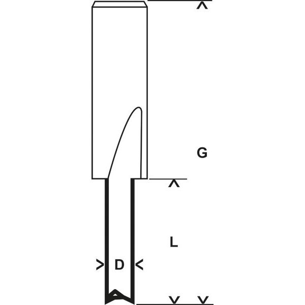 Bosch - Fräser Nutfräser Expert for Wood, 2608629355 Voll-Carbide 8 mm D1