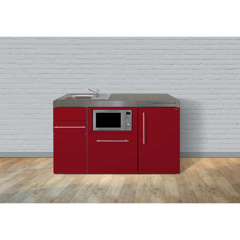 Stengel - Mini-Küche Miniküche Premiumline MPGSMBR150GSMWBliS Bordeauxrot