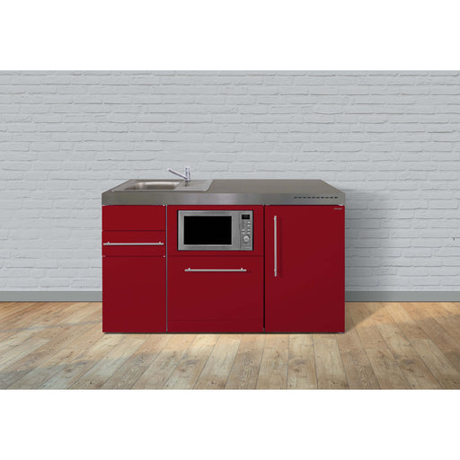 Stengel - Mini-Küche Miniküche Premiumline MPGSMBR150GSMWBliS Bordeauxrot