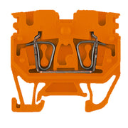 Weidmüller - Durchgangs-Reihenklemme Klemme ZDUB 2.5-2/2AN/15 OR Federanschl.,2.5mm² − 100 Stück