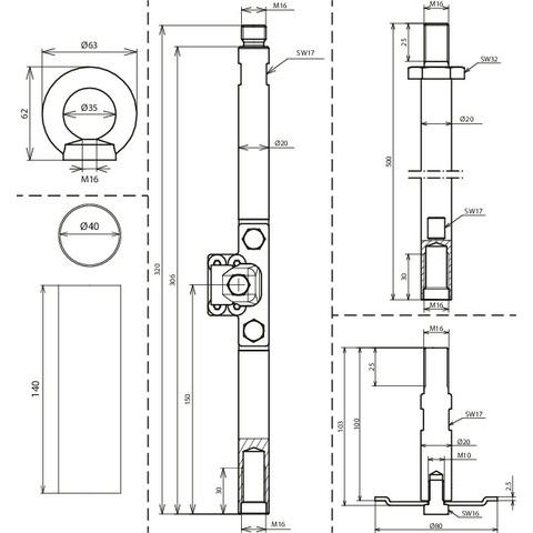 DEHN - Staberder/Tiefenerder Starter-Kit f. Tiefenerder SETSTARTERKIT#621090 schraubbar, 6 teilig