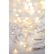 Hellum - Festbeleuchtung LED-Vorhang 1,5x2m ww 555424 verlängerbar weiß − 6 Stück