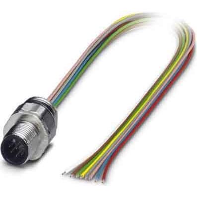 Phoenix Contact - Rundsteckverbinder, feldkonfektionierbar (Industriesteckverbinder) Einbausteckverbinder SACC-EC-M12 #1513787 Sensor-/Aktor-Wandd.