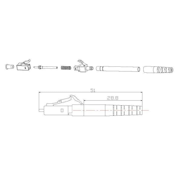 EFB-Elektronik - LWL-Steckverbinder LC/MMC Stecker 53233.8