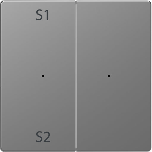 Merten - Abdeckung/Bedienelement für Installationsschalterprogramme Wippe f. Tastermodul 2f. MEG5226-6036 Szene1/2 blank eds
