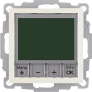 Berker - Raumthermostat/Uhrenthermostat Temperaturregler ws/gl 20448982 mit Schließer