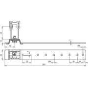 DEHN - Dachleitungshalter für Blitzschutz Dachleitungshalter DLHDG8H32L205V2AAL DEHNgrip NIRO/Al 32